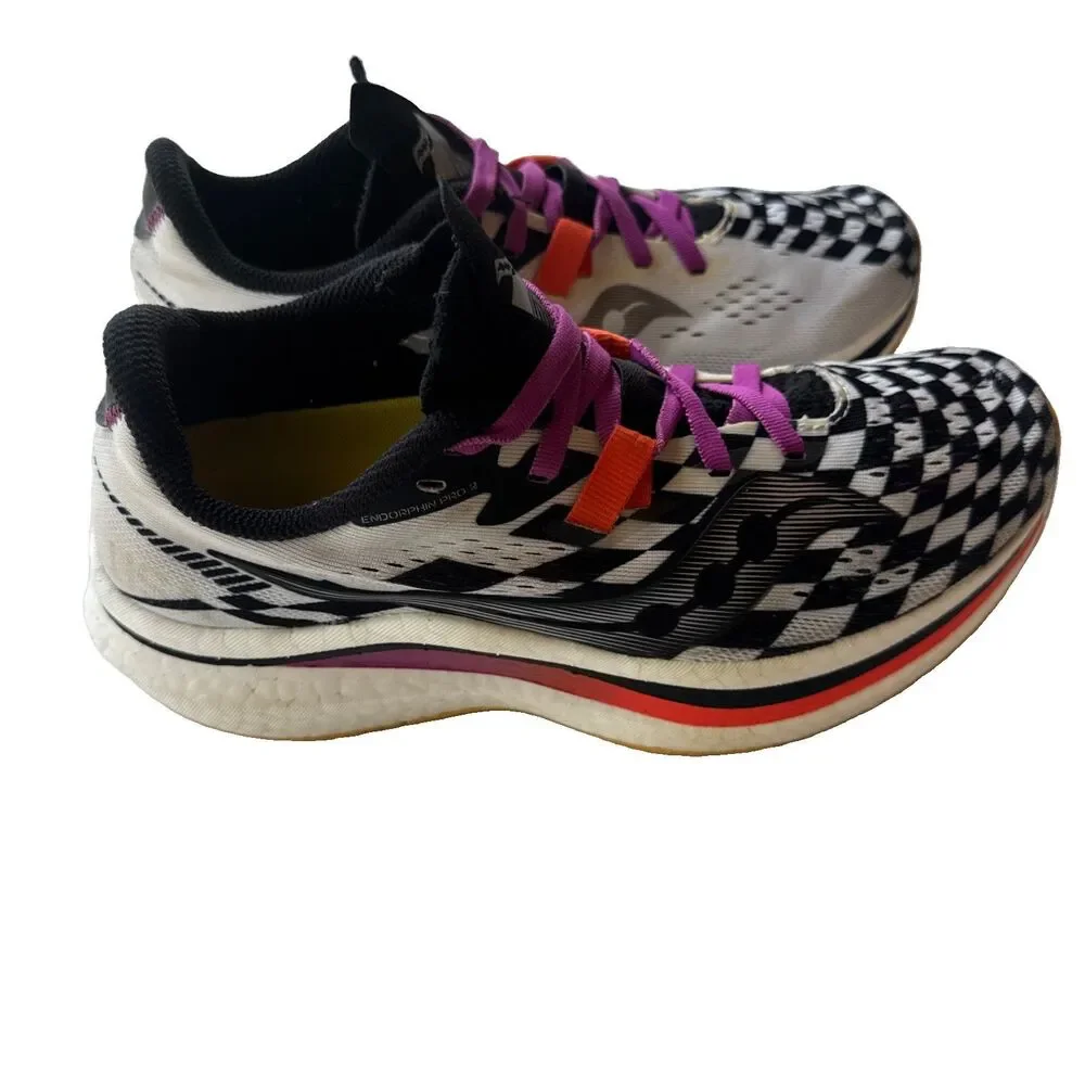Saucony Endorphin Pro 2 Reverie Women's 7.5 Running Shoes Checkered Carbon Plate